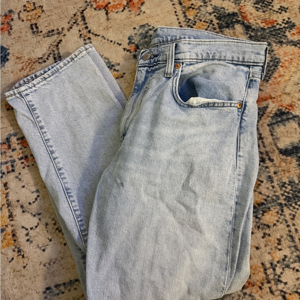 Levi's Light Blue Denim Jeans with Brown Patch